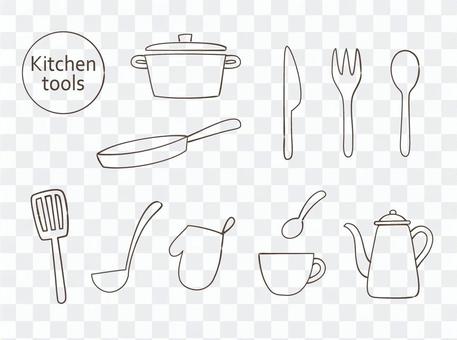 Kitchen tool (line drawing) Kitchen tool (line drawing)