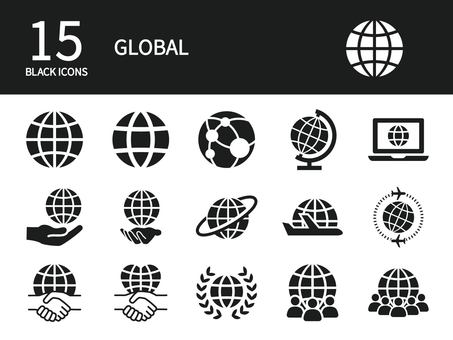 Global icon set Global icon set