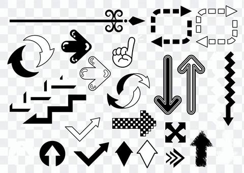 Pop monochrome arrow set 2 Pop monochrome arrow set 2