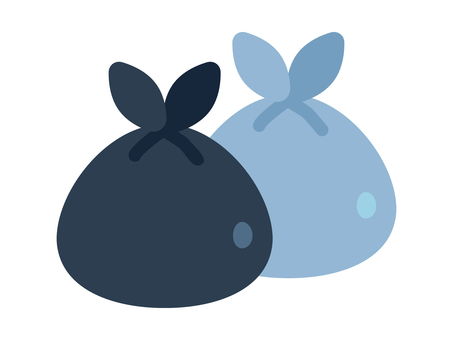Simple and cute trash bag illustration Simple and cute trash bag illustration