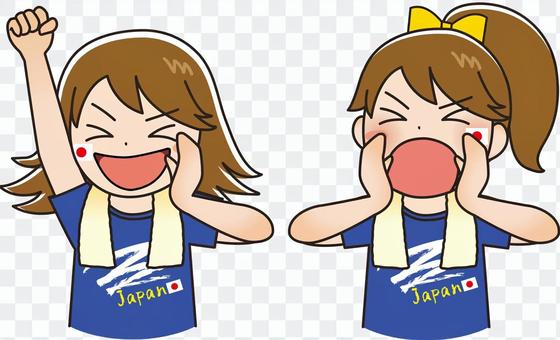 Sport watching girl 2 Sport watching girl 2