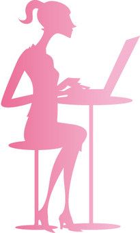 Working woman silhouette Working woman silhouette