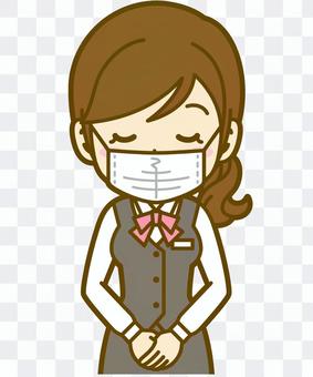 Female (receptionist): A_Mask 02BS Female (receptionist): A_Mask 02BS