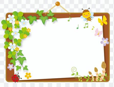Bulletin board of spring breath Cork board style Bulletin board of spring breath Cork board style
