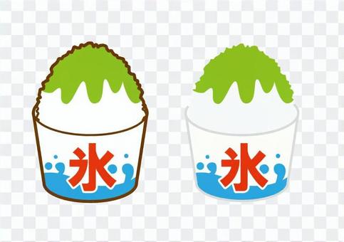 Shaved ice melon Shaved ice melon