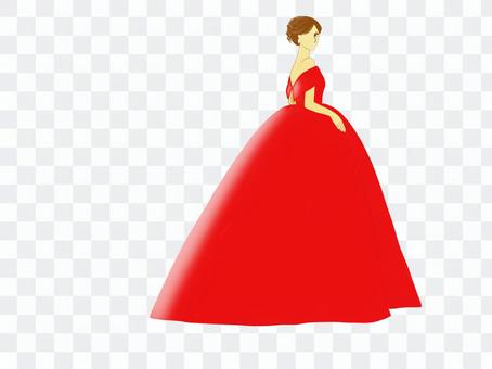 Bride dress red Bride dress red
