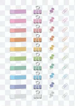 Sticky notes and other sets Pastel colors Sticky notes and other sets Pastel colors