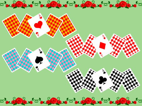 Playing cards line # 1 Playing cards line # 1