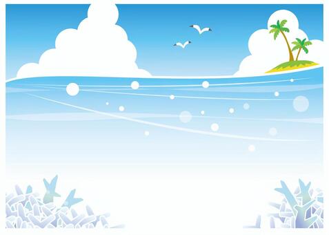 Between the waves of the summer sea Between the waves of the summer sea