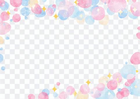 Girly material 035 soap bubble frame Girly material 035 soap bubble frame