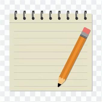 Memo paper and pencil Memo paper and pencil