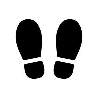 Shoe silhouette icon Shoe silhouette icon