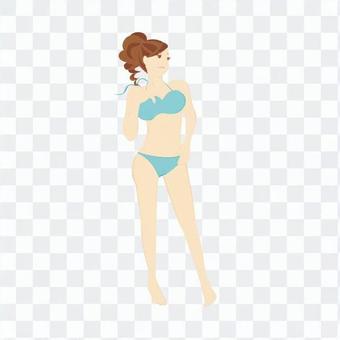 Female whole body (front and underwear) Female whole body (front and underwear)
