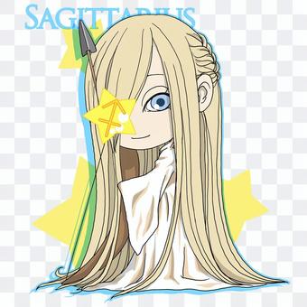 射手座キャラクター2020_背景あり 射手座キャラクター2020_背景あり