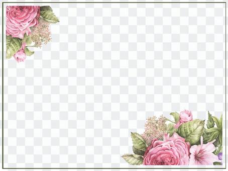 Letter background 3-rose garden Letter background 3-rose garden