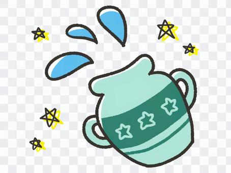 Cute Aquarius and stars Cute Aquarius and stars