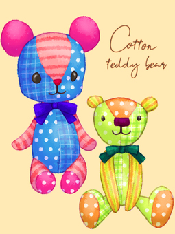 Cotton teddy bear material set Cotton teddy bear material set