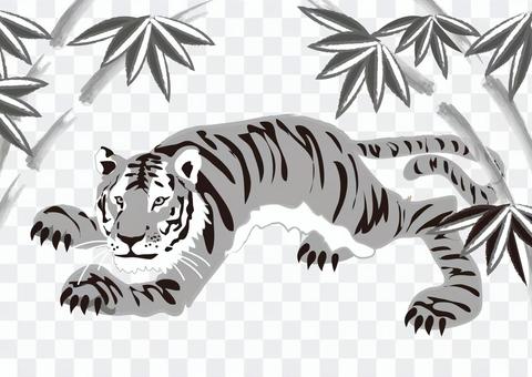 Animals _ Tiger 7 _ monochrome Animals _ Tiger 7 _ monochrome
