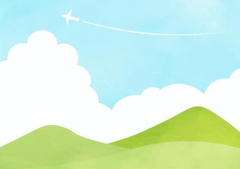 Watercolor mountain background wallpaper Watercolor mountain background wallpaper