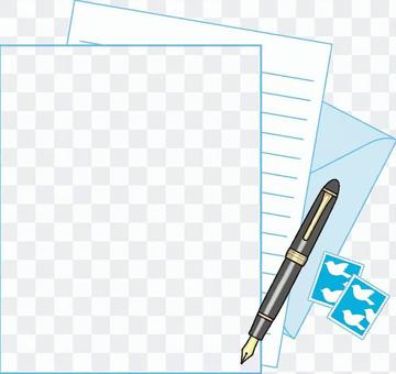 Light blue letter set frame Light blue letter set frame
