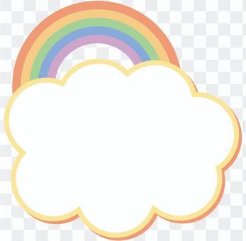 Rainbow and cloud frame Rainbow and cloud frame