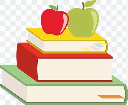 Books and apples Books and apples