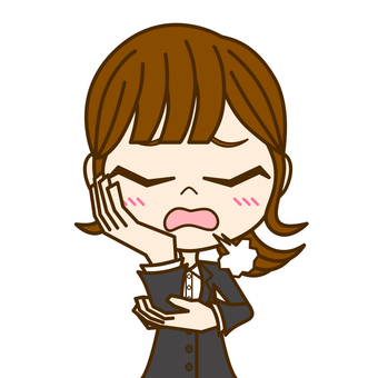 Worried woman ② / suit Worried woman ② / suit