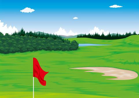 Golf course scenery Golf course scenery