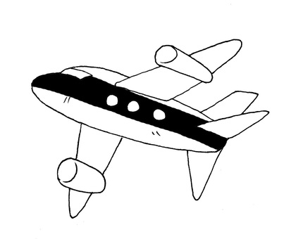 Airplane B & W Airplane B & W