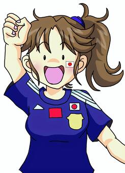 Football supporter women Football supporter women