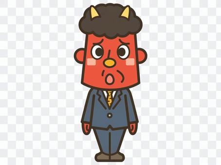 節分が終わり就活をはじめる赤鬼001 節分が終わり就活をはじめる赤鬼001