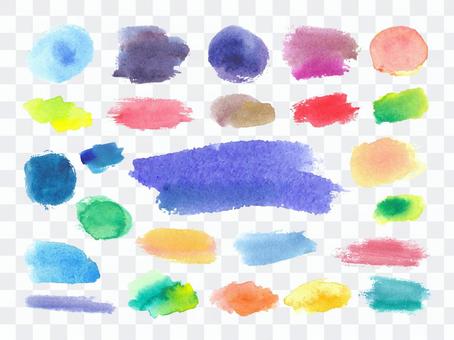 Watercolor paint frame brush set Watercolor paint frame brush set