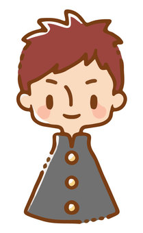 Image of a boy wearing a school uniform Image of a boy wearing a school uniform
