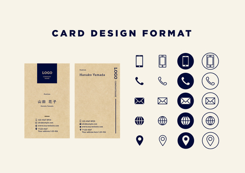 Business card design format 07 Business card design format 07