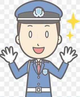 Security guard - impressed - bust Security guard - impressed - bust