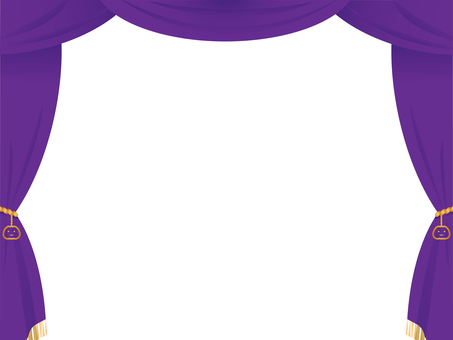 Halloween-style purple stage curtain Halloween-style purple stage curtain