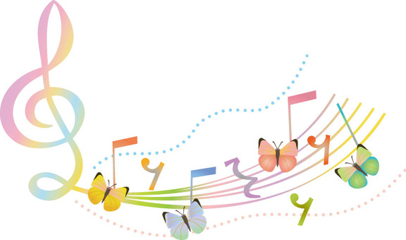A butterfly's note symbol A butterfly's note symbol
