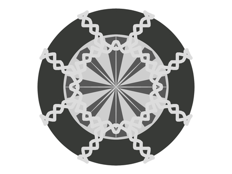Tire chain illustration Tire chain illustration