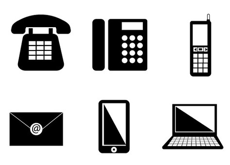 6 communication equipment icons 6 communication equipment icons