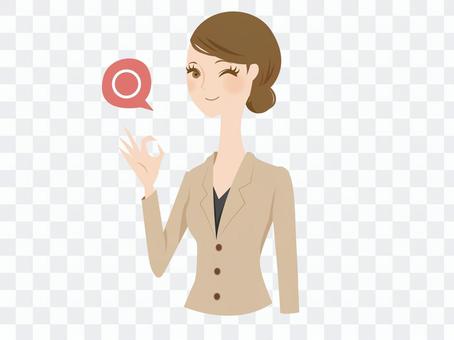 Women in suit to do OK Women in suit to do OK