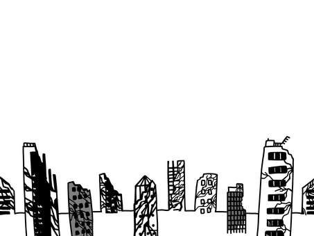 Collapsed city Broken buildings Collapsed city Broken buildings