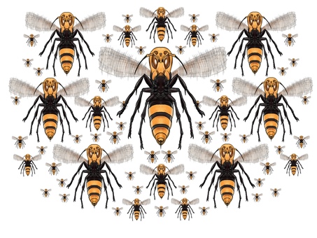 Horde of wasps or giant bee monsters Horde of wasps or giant bee monsters