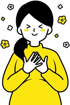 Pregnant woman happy euphoria clean design Pregnant woman happy euphoria clean design