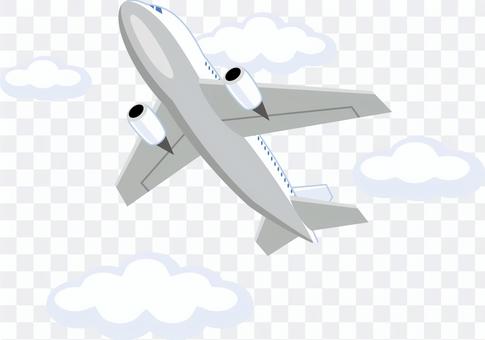 Airplane jet clouds Airplane jet clouds