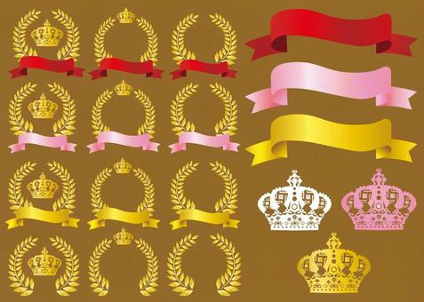 Free illustration laurel crown luxury frame frame material Free illustration laurel crown luxury frame frame material