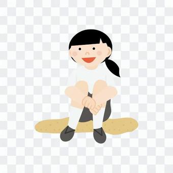 Sitting girls Sitting girls