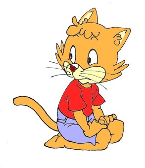 Anthropomorphic cat pose Anthropomorphic cat pose