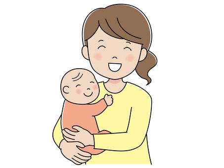 Mom holding a baby Mom holding a baby