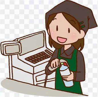 Work, part time job, cashier Work, part time job, cashier