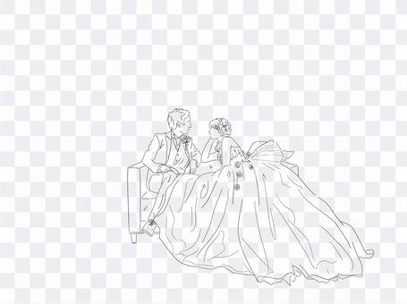 Wedding suit illustration Wedding suit illustration